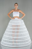 White Tarlatan Evening Dresses ABN09