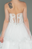 Long White Evening Dress ABU3082