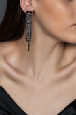 Black Earring UK557