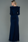 Navy Blue Long Evening Dress ABU2804