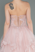 Long Powder Color Evening Dress ABU3082