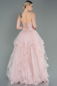 Long Powder Color Evening Dress ABU3082