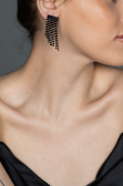 Black Earring UK559
