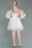 Short White Invitation Dress ABK1745