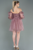 Short Powder Color Invitation Dress ABK1745