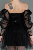 Short Black Invitation Dress ABK1745