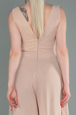 Beige Chiffon Invitation Dress ABT075