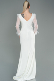 Long White Evening Dress ABU3008