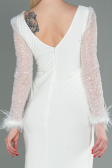 Long White Evening Dress ABU3008