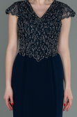 Long Navy Blue Mermaid Prom Dress ABU3102