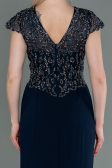 Long Navy Blue Mermaid Prom Dress ABU3102