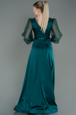 Long Emerald Green Satin Evening Dress ABU2830