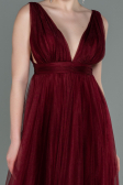 Long Burgundy Prom Gown ABU3135