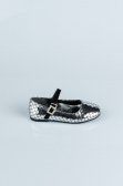 Platinum Patterned Kids Shoe HR184
