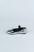 Platinum Patterned Kids Shoe HR184
