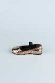 Bronze Patterned Kids Shoe HR184