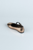 Bronze Patterned Kids Shoe HR184