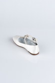 White Satin Kids Shoe HR185