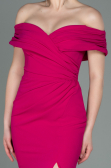 Long Fuchsia Evening Dress ABU3156