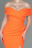 Long Orange Evening Dress ABU3156