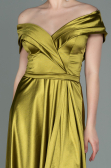 Long Pistachio Green Prom Gown ABU3157