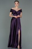Long Dark Purple Prom Gown ABU3157