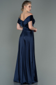 Long Navy Blue Prom Gown ABU3157