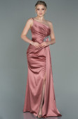 Onion Skin Long Satin Engagement Dress ABU3088