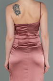 Onion Skin Long Satin Engagement Dress ABU3088