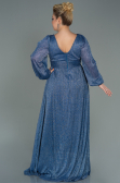 Long Indigo Plus Size Evening Dress ABU3154