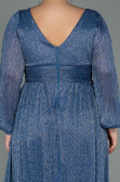 Long Indigo Plus Size Evening Dress ABU3154