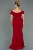 Long Red Plus Size Evening Dress ABU3172