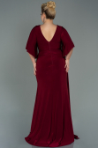 Long Burgundy Plus Size Evening Dress ABU3173
