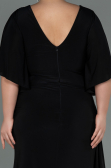 Long Black Plus Size Evening Dress ABU3173