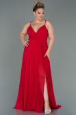 Red Long Plus Size Evening Dress ABU1324