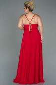 Red Long Plus Size Evening Dress ABU1324