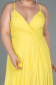Yellow Long Plus Size Evening Dress ABU1324