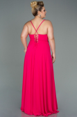 Fuchsia Long Plus Size Evening Dress ABU1324