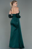 Long Emerald Green Satin Evening Dress ABU3175