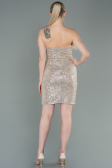 Short Mink Scaly Invitation Dress ABU3176