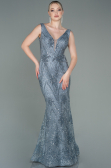Long Anthracite Mermaid Prom Dress ABU3178