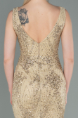 Long Gold Mermaid Prom Dress ABU3178
