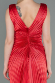Long Red Satin Evening Dress ABU3183