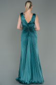 Long Oil Green Satin Evening Dress ABU3183