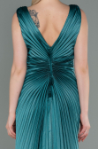Long Oil Green Satin Evening Dress ABU3183