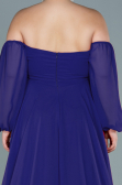 Purple Long Chiffon Oversized Evening Dress ABU2597