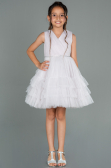 Short Powder Color Girl Dress ABK1769