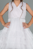 Short Powder Color Girl Dress ABK1769