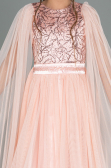 Long Salmon Girl Dress ABU3155