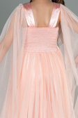 Long Salmon Girl Dress ABU3155